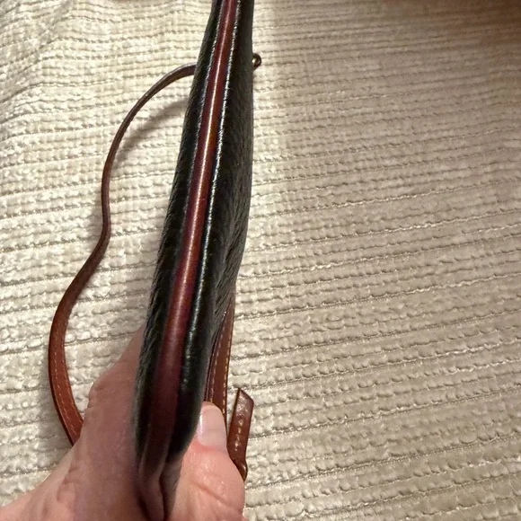 Dooney & Bourke Black and Brown Pebbled Leather Bag 8x4.5 - Picture 8 of 10